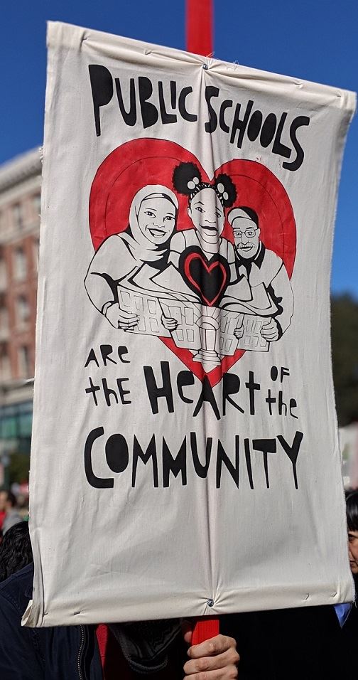 Public schools are the heart of the community banner